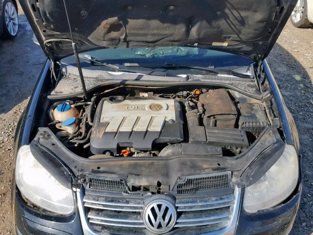 3VWAL71K69M056164 - 2009 VOLKSWAGEN JETTA TDI BLACK photo 7