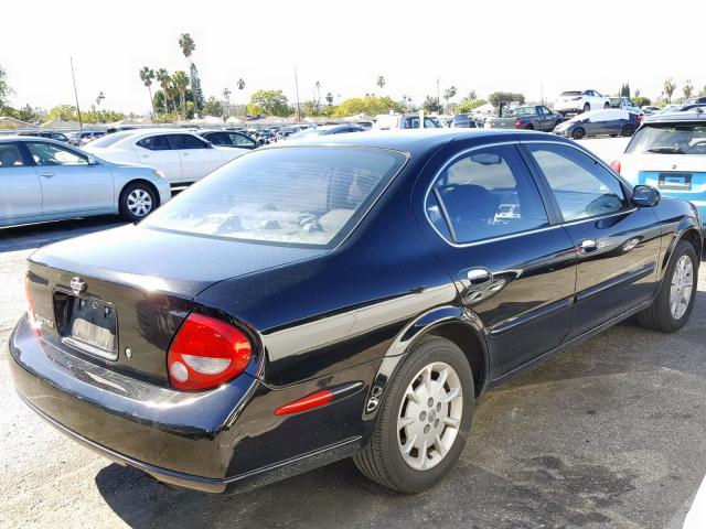 JN1CA31D11T837923 - 2001 NISSAN MAXIMA GXE BLACK photo 4