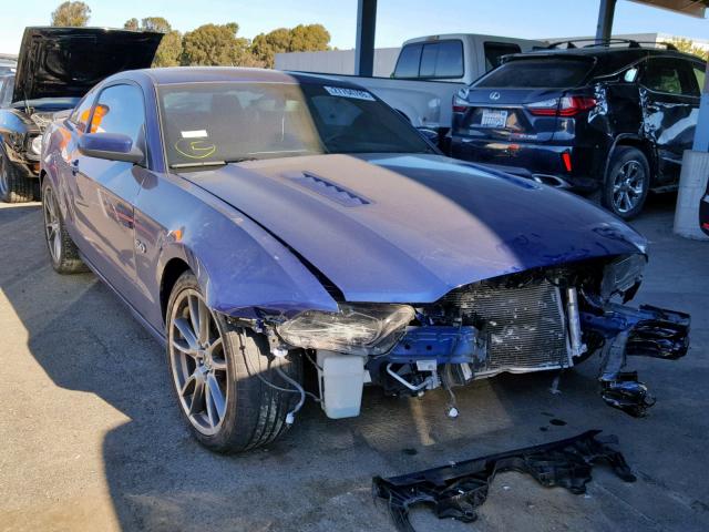 1ZVBP8CF0E5328223 - 2014 FORD MUSTANG GT BLUE photo 1