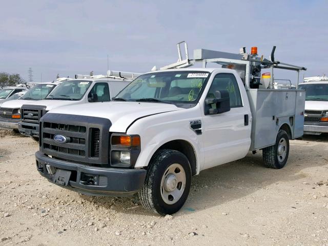 1FDSF30598EC15438 - 2008 FORD F350 SRW S WHITE photo 2