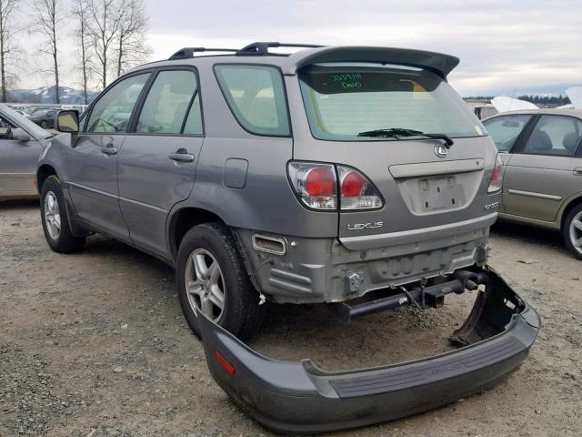 JTJGF10U030157521 - 2003 LEXUS RX 300 SILVER photo 3