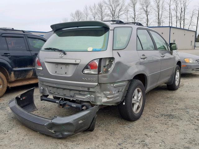 JTJGF10U030157521 - 2003 LEXUS RX 300 SILVER photo 4