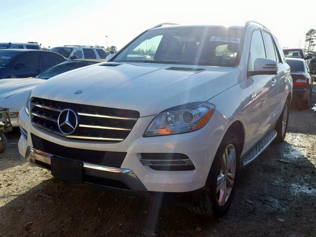 4JGDA5JB5FA618358 - 2015 MERCEDES-BENZ ML 350 WHITE photo 2