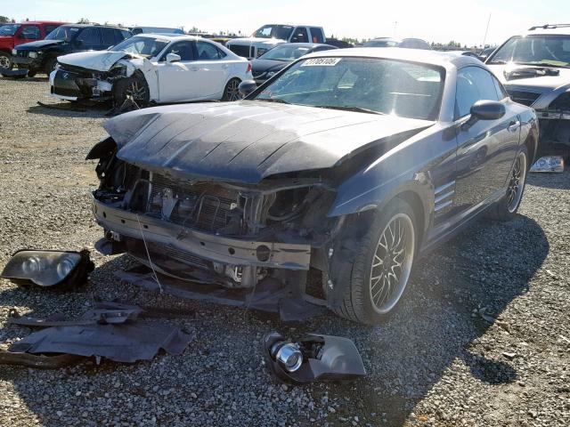 1C3AN69L74X010032 - 2004 CHRYSLER CROSSFIRE CHARCOAL photo 2