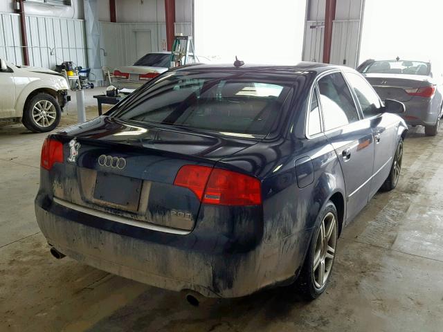 WAUDF78E77A236039 - 2007 AUDI A4 S-LINE BLUE photo 4