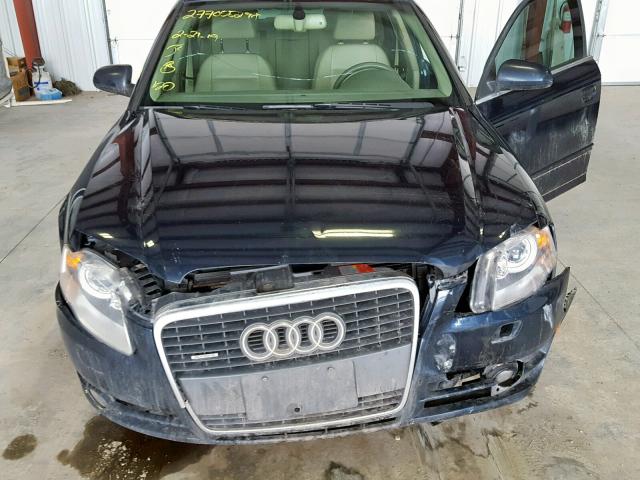 WAUDF78E77A236039 - 2007 AUDI A4 S-LINE BLUE photo 7