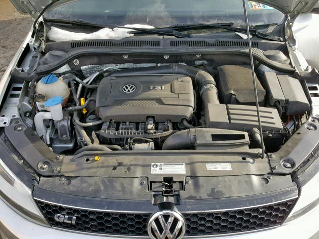 3VW4T7AJXEM363416 - 2014 VOLKSWAGEN JETTA GLI SILVER photo 7