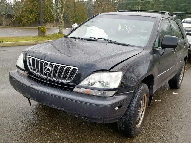 JTJHF10U220251676 - 2002 LEXUS RX 300 BLACK photo 2