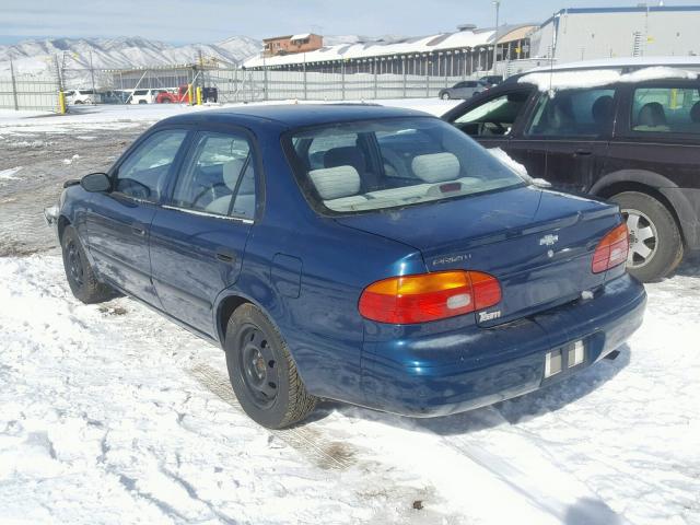 1Y1SK5282YZ402768 - 2000 CHEVROLET GEO PRIZM BLUE photo 3