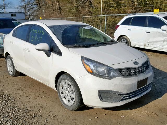 KNADM4A32D6170463 - 2013 KIA RIO LX WHITE photo 1