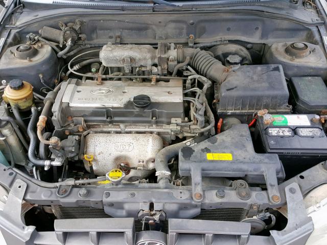 KMHCG45C71U161678 - 2001 HYUNDAI ACCENT GL TAN photo 7