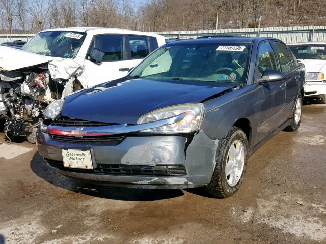 1G1ZT54895F157759 - 2005 CHEVROLET MALIBU LS GRAY photo 2