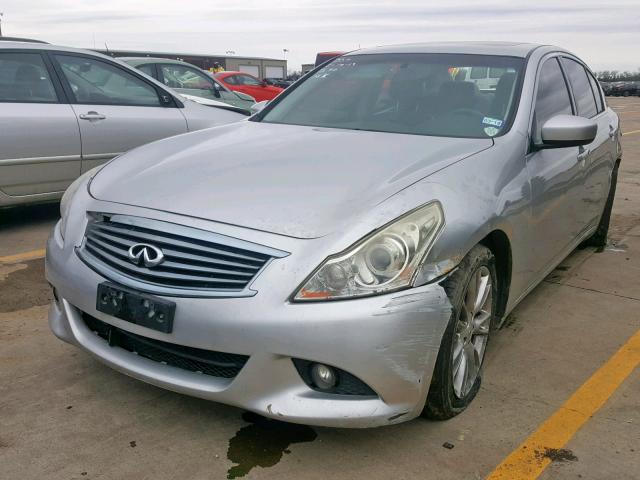 JN1CV6AP1CM621325 - 2012 INFINITI G37 BASE SILVER photo 2