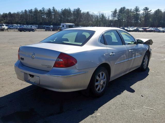 2G4WD582881195567 - 2008 BUICK LACROSSE C SILVER photo 4
