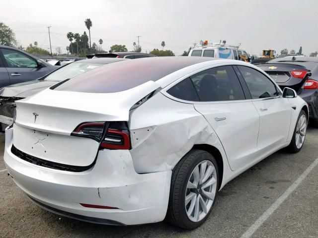 5YJ3E1EA6HF002130 - 2017 TESLA MODEL 3 WHITE photo 4