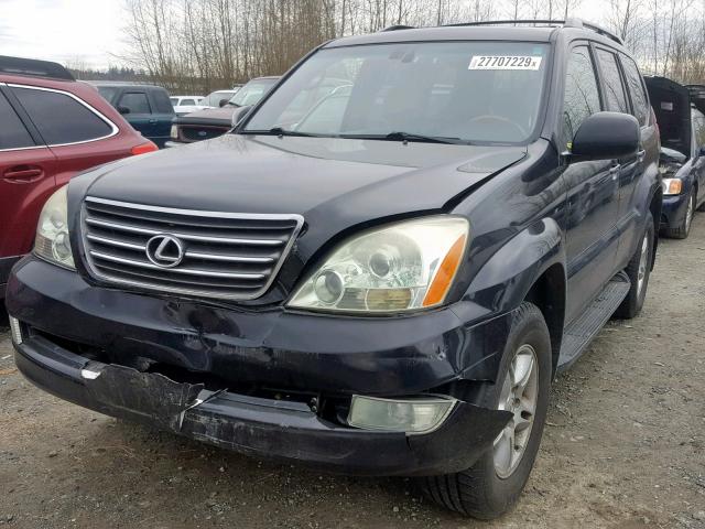 JTJBT20X150093091 - 2005 LEXUS GX 470 BLACK photo 2