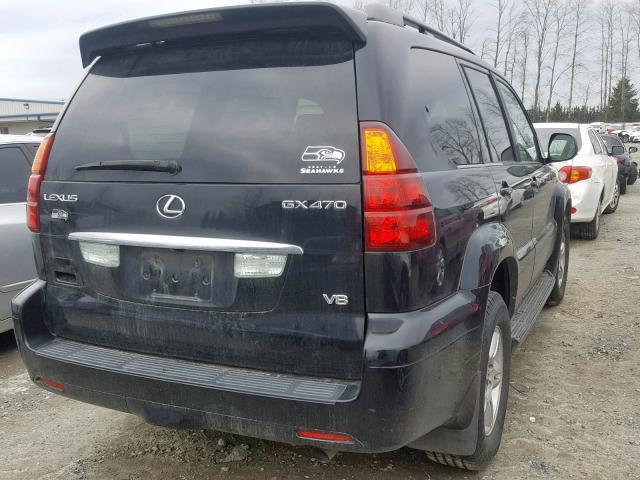 JTJBT20X150093091 - 2005 LEXUS GX 470 BLACK photo 4