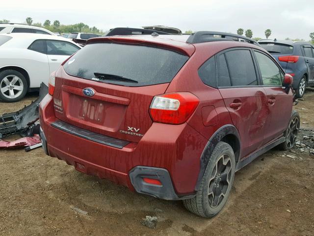 JF2GPAGC2E8293040 - 2014 SUBARU XV CROSSTR MAROON photo 4