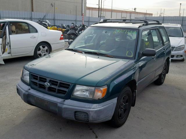 JF1SF6352WH776583 - 1998 SUBARU FORESTER L GREEN photo 2