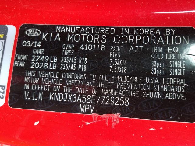KNDJX3A58E7729258 - 2014 KIA SOUL !  foto 10