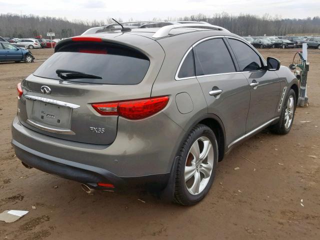 JN8AS1MW3BM140983 - 2011 INFINITI FX35 GRAY photo 4