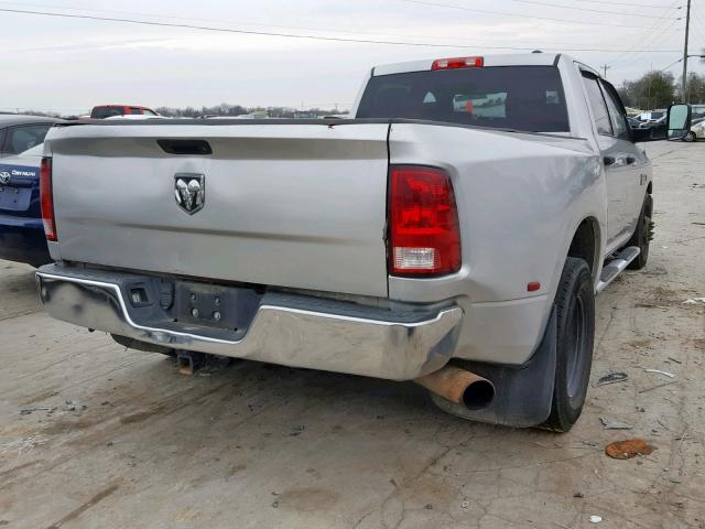 3D73M4CL6BG551004 - 2011 DODGE RAM 3500 SILVER photo 4