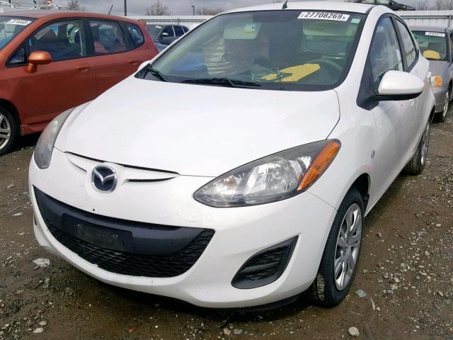 JM1DE1KZ7E0178791 - 2014 MAZDA MAZDA2 SPO WHITE photo 2