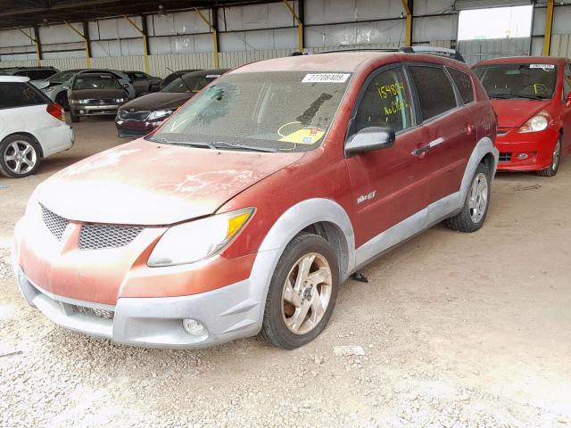 5Y2SN62L33Z437334 - 2003 PONTIAC VIBE GT MAROON photo 2