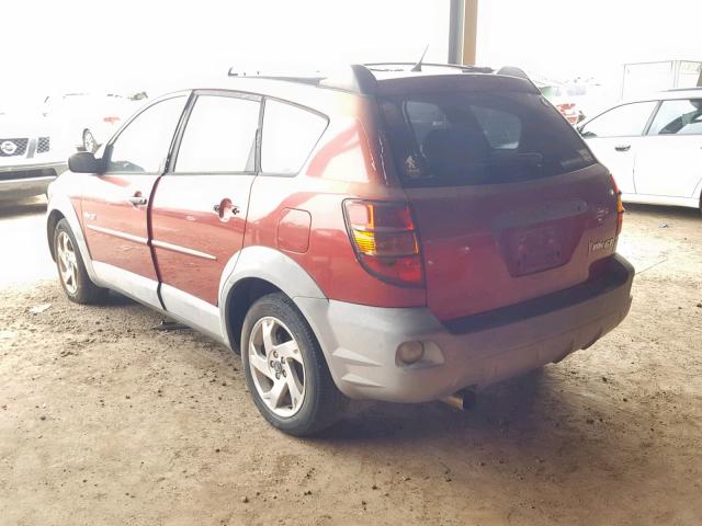 5Y2SN62L33Z437334 - 2003 PONTIAC VIBE GT MAROON photo 3