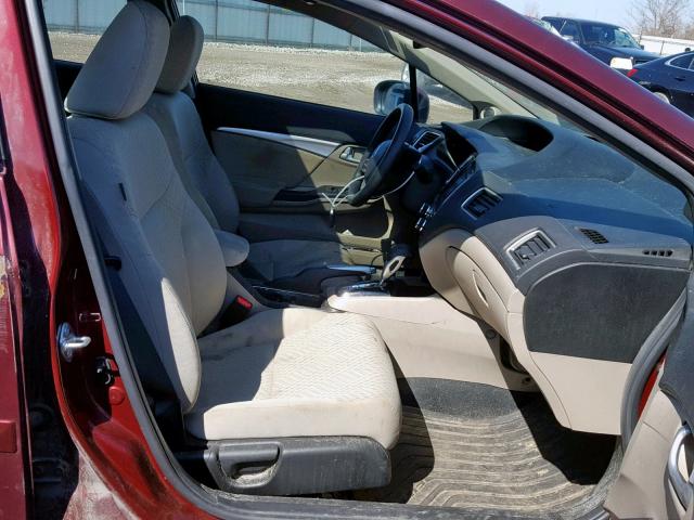 2HGFB2F85FH502635 - 2015 HONDA CIVIC EX BURGUNDY photo 10