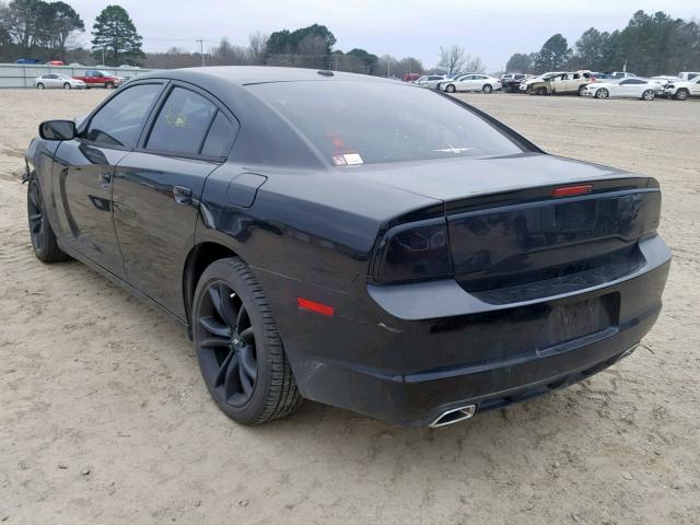 2C3CDXHG9CH129354 - 2012 DODGE CHARGER SX BLACK photo 3