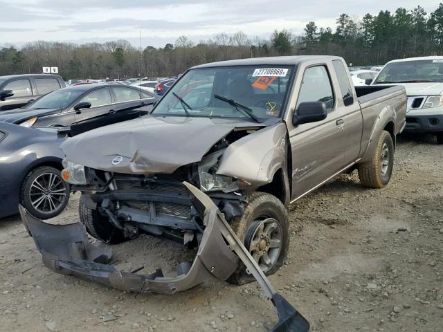 1N6ED26T04C403825 - 2004 NISSAN FRONTIER GOLD photo 2
