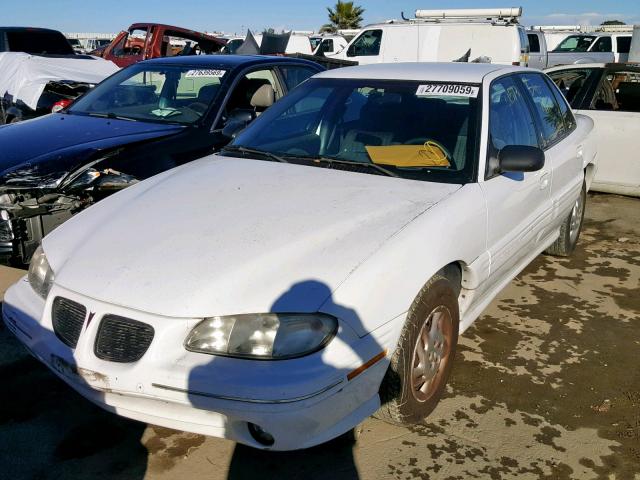 1G2NE52T6VM543238 - 1997 PONTIAC GRAND AM S WHITE photo 2