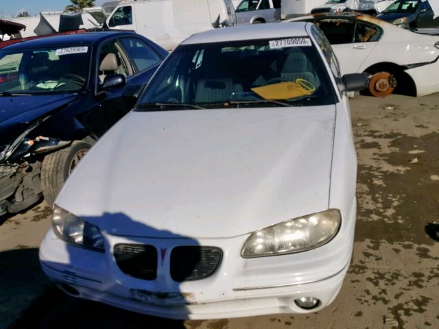 1G2NE52T6VM543238 - 1997 PONTIAC GRAND AM S WHITE photo 9