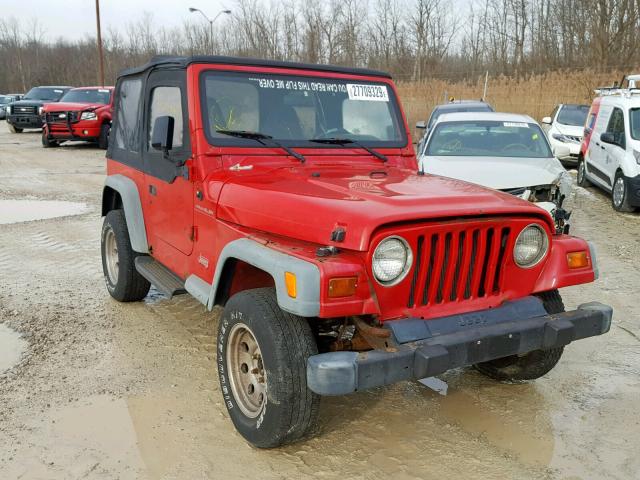 1J4FY29P3XP458450 - 1999 JEEP WRANGLER / RED photo 1