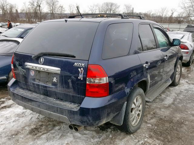 2HNYD18963H547509 - 2003 ACURA MDX TOURIN BLUE photo 4