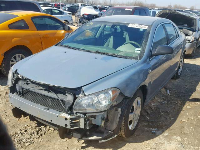 1G1ZG57B184305561 - 2008 CHEVROLET MALIBU LS SILVER photo 2