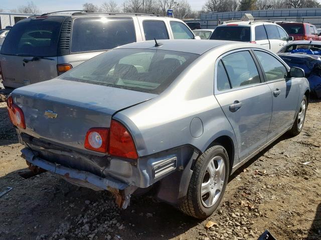 1G1ZG57B184305561 - 2008 CHEVROLET MALIBU LS SILVER photo 4