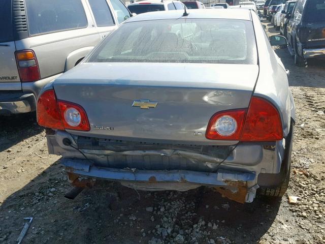 1G1ZG57B184305561 - 2008 CHEVROLET MALIBU LS SILVER photo 9