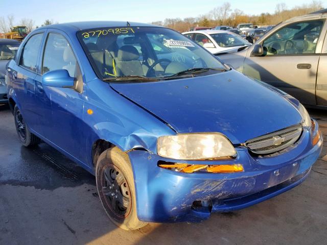 KL1TD52604B194496 - 2004 CHEVROLET AVEO BLUE photo 1