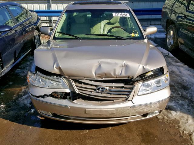 KMHFC46F36A039121 - 2006 HYUNDAI AZERA SE GOLD photo 7