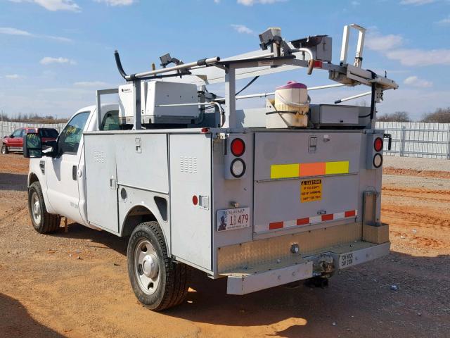 1FTWF30538EA27018 - 2008 FORD F350 SRW S WHITE photo 3