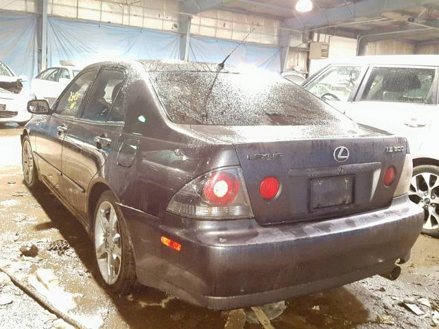 JTHBD192520050837 - 2002 LEXUS IS 300 GRAY photo 3