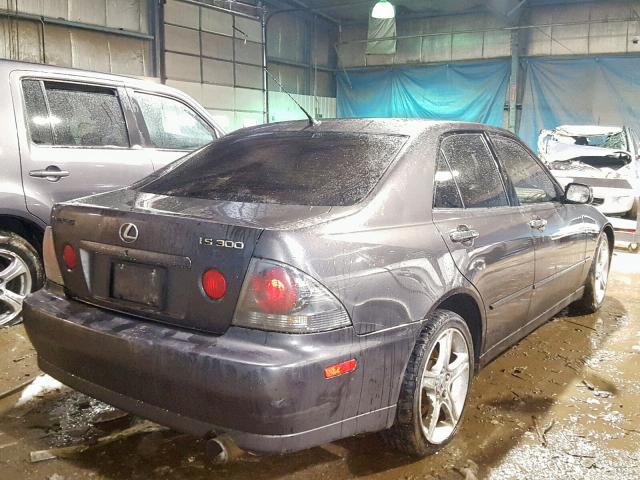 JTHBD192520050837 - 2002 LEXUS IS 300 GRAY photo 4