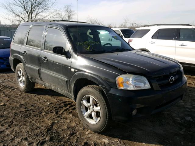 4F2CZ06195KM54942 - 2005 MAZDA TRIBUTE S BLACK photo 1