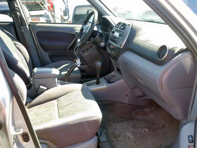 JTEGH20V710030821 - 2001 TOYOTA RAV4 SILVER photo 5