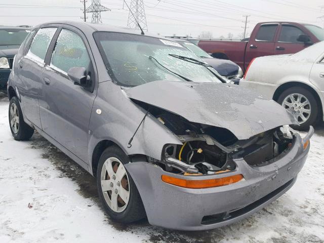 KL1TD66698B144542 - 2008 CHEVROLET AVEO BASE ნაცრისფერი ფოტო 1