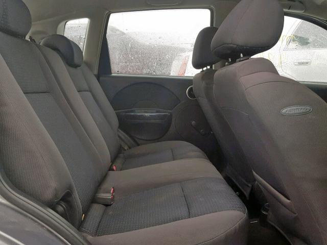 KL1TD66698B144542 - 2008 CHEVROLET AVEO BASE ნაცრისფერი ფოტო 6