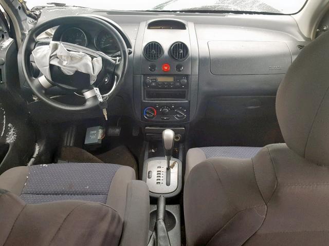 KL1TD66698B144542 - 2008 CHEVROLET AVEO BASE ნაცრისფერი ფოტო 9