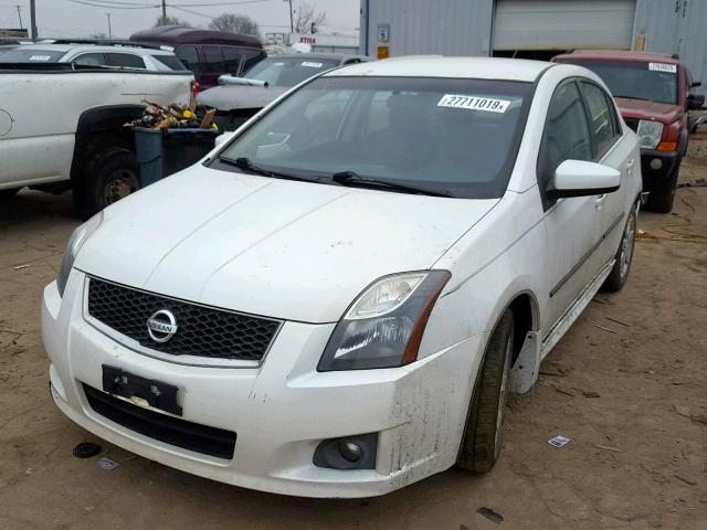 3N1AB6AP2CL745243 - 2012 NISSAN SENTRA 2.0 WHITE photo 2